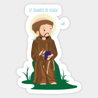 San Francisco de Asís. St Francis of Assisi Sticker